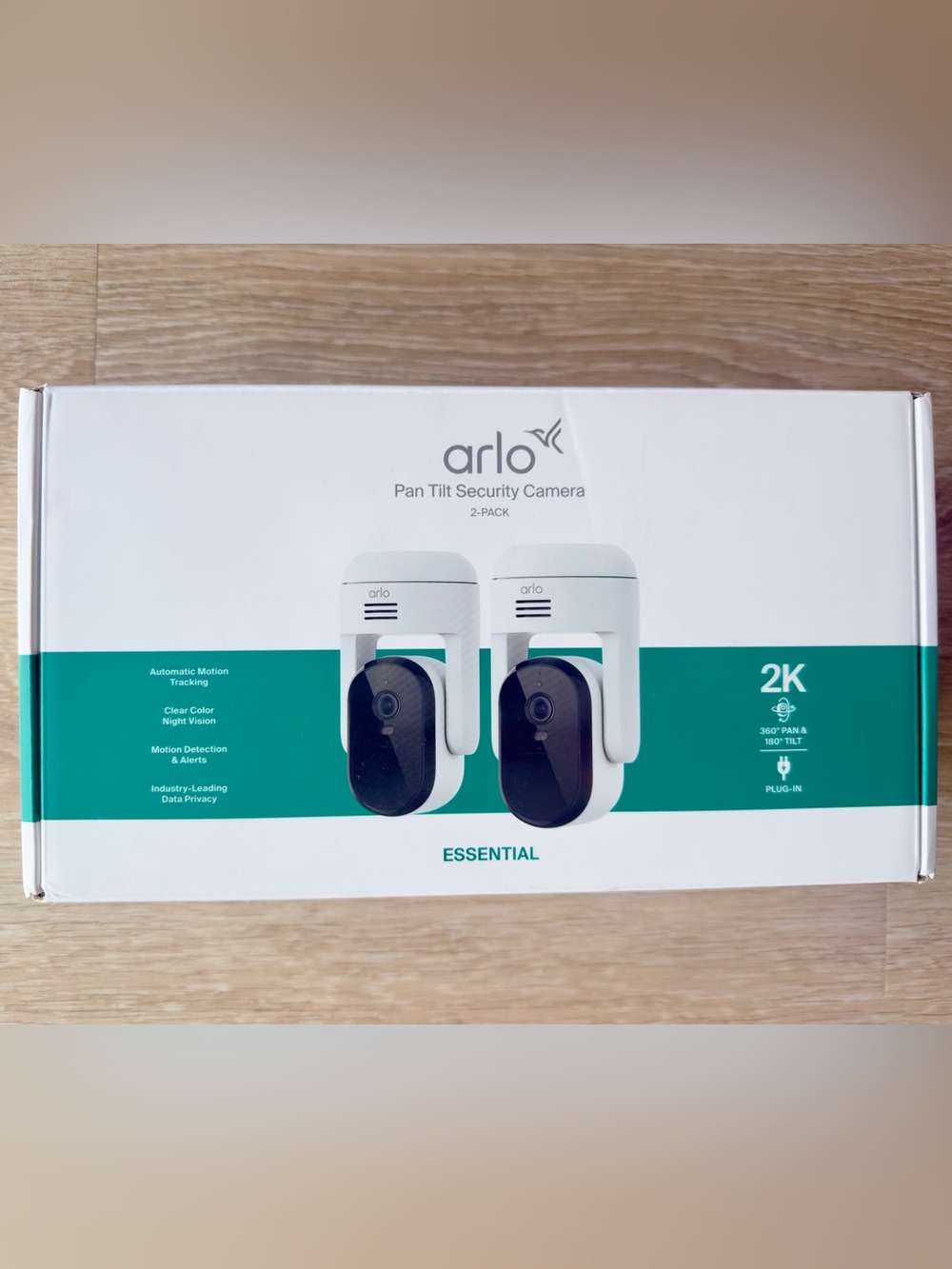 Arlo Pan Tilt Security Camera 2-Pack - White